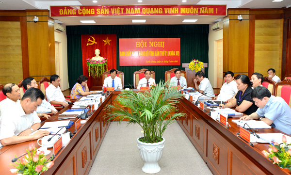  Hội nghị Ban Chấp hành Đảng bộ tỉnh lần thứ 21